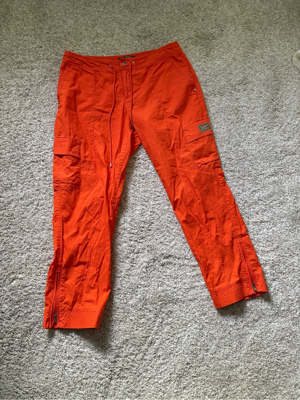 Vtg Lauren Ralph Lauren Pants Womens sz 8 Cargo Hiking Y2K cotton tiny stain